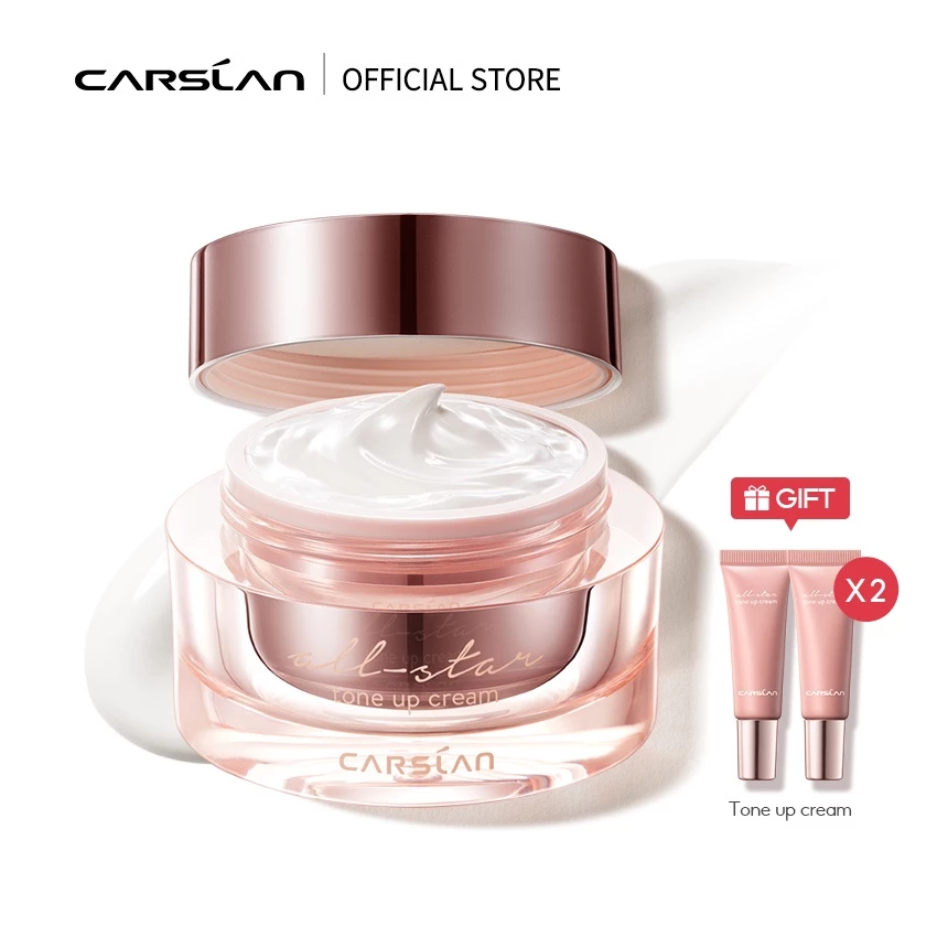 Kem nâng tông da Carslan kem lười trang điểm Kem lót che khuyết điểm hiệu quả Makeup nâng tông 50g