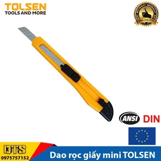 Dao rọc giấy đa năng 9mm TOLSEN, dao trổ mini thép , cắt giấy, rọc băng dính, cắt bìa carton, dao cắt decal