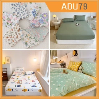 [ FREESHIP ❤️] Set Bộ Ga Gối CHƯA GỒM CHĂN Siêu Rẻ Đẹp, Đủ Kích Thước Dùng Được 4 Mùa