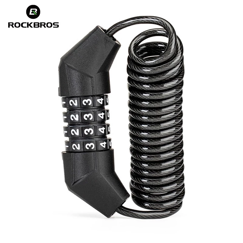 Rockbros Dây Cáp Khóa Mũ Bảo Hiểm Chống Trộm – Khóa Xe Đạp Chất Lượng Cao