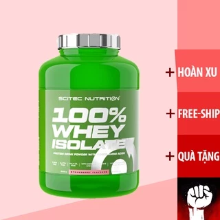 [QUÀ 0 ĐỒNG] WHEY ISOLATE | Sữa Tăng Cơ Scitec 100% Whey Protein [2KG] - Chính Hãng Muscle Fitness