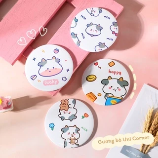 Gương Trang Điểm Mini Bỏ Túi Cầm Tay Hàn Quốc Cute Siêu Tiện Lợi