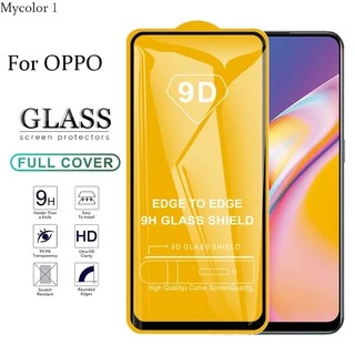 Kính cường lực 9D cao cấp cho Oppo A55 A74 A54 A94 A73 A93 A53 A32 A72 A92 A52 A12 A15 A15s A31 A91 A5 A9 2020 A1K A3S A5S A7