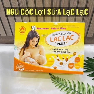 Ngũ cốc lợi sữa Lạc Lạc (hộp 30 gói) Ngũ cốc tăng cân lợi sữa Lạc lạc