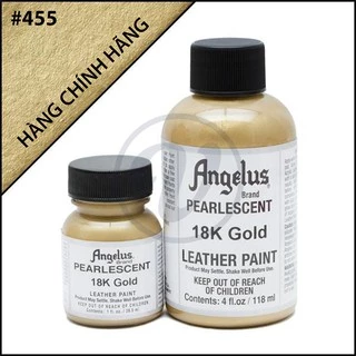 [CHÍNH HÃNG - KHÔNG CHIẾT] 18k Gold 455 - Màu ANGELUS Leather Paint Pearlescent vẽ da, vải, custom giày