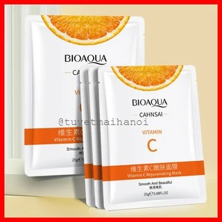 Combo 10 Mặt nạ Bioaqua Vitamin C - Mặt nạ Dưỡng Trắng, Cấp Ẩm, Thải Độc da