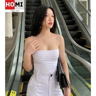 Áo 2 dây bún dáng dài siêu hot dáng body chất cotton phong cách hàn