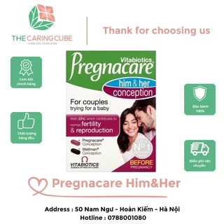 Viên uống vitamin Pregnacare cho nam và nữ tăng khả năng thụ thai 60 viên - The Caring Cube