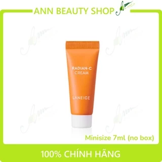 Kem dưỡng trắng da, mờ thâm nám LANEIGE RADIAN - C CREAM MINISIZE 7ML