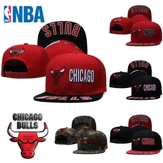 Nba Mũ Lưỡi Trai Màu Trơn Thêu Logo Đội Chicago Bulls Thời Trang Cá Tính