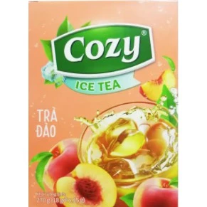 [CHÍNH HÃNG] Trà Đào Hòa Tan Cozy Ice Tea Hộp 240g (16 gói x 15g)