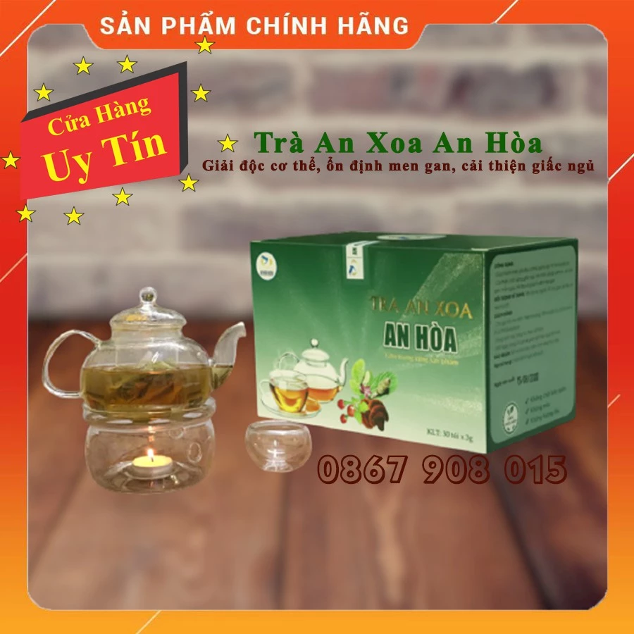 Trà An Xoa An Hòa (Trà Túi Lọc) - Ổn định men gan, thanh lọc cơ thể, trẻ hóa làn da