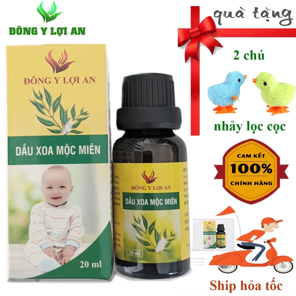 Dầu Xoa Mộc Miên giúp bé giảm ho khò khè, nghẹt mũi, sổ mũi long đờm