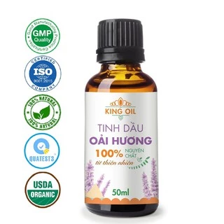 Tinh dầu Oải Hương (Lavender) KingOil nguyên chất từ thiên nhiên, thơm phòng, thư giản, đuổi muỗi