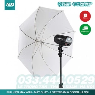 Dù tản sáng đèn, Ô Tản Sáng flash hoặc đèn Studio 83/110cm (bạc phản sáng/ trắng xuyên sáng) - AUG Camera Hà Nội