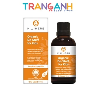 Siro chống tai giữa, sổ mũi, đẩy đờm KiwiHerb Organic De-Stuff for kids cho bé