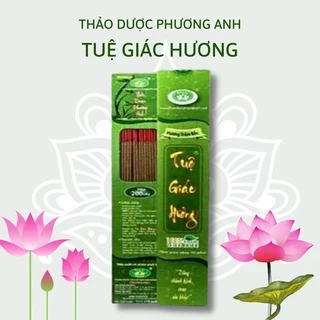 Nhang thảo dược: TUỆ GIÁC HƯƠNG - Thời gian cháy: 90 phút - Hộp 200 cây -  Nhang Sạch Hương Trầm Bắc, Hương Quế