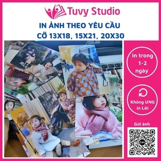 In ảnh 13x18, 15x21, 20x30 in từ điện thoại giá rẻ ảnh cưới, ảnh cho con tại Tú Vy Studio