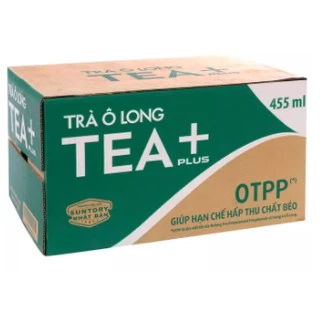 THÙNG 24 CHAI TRÀ Ô LONG/ OOLONG TEA PLUS+ 450ML