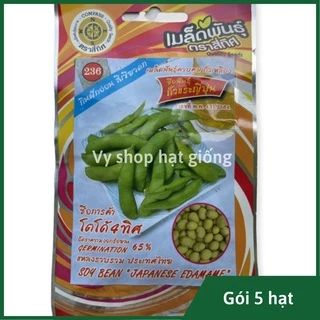 Hạt giống đậu nành Nhật hạt xanh - đậu Edamame gói 15 hạt