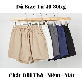 Quần short thô Hàn Quốc - Chất Đũi Thô - Combo Nhiều Màu Sắc - Mặc Ngủ - Đi Chơi - Oke