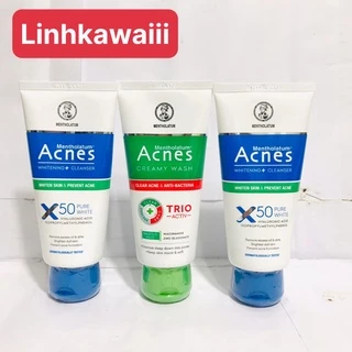 Sữa rửa mặt ngăn ngừa mụn sạch khuẩn da mịn màng Acnes Creamy Wash 100g