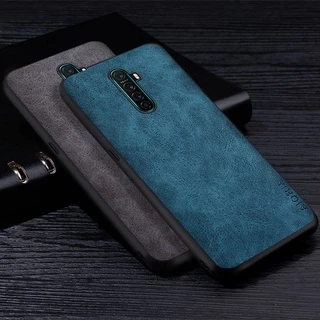 Ốp lưng PU Leathe cao cấp cho OPPO Realme X2 Pro Reno Ace 2 Ace2 Vỏ màu trơn chống trầy xước cho OPPO Realme X2 Pro