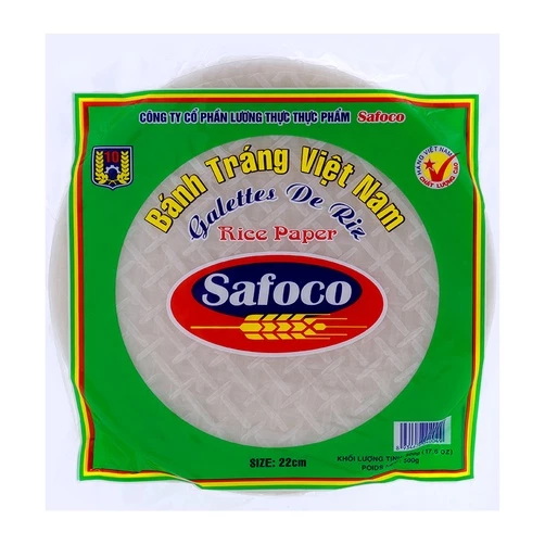 BÁNH TRÁNG VIỆT NAM SAFACO SIZE 22CM GÓI 300gr - dùng cuốn nem, gỏi