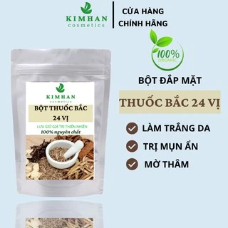 Bột đắp mặt nạ - Bột tắm trắng Thuôc Băc 24 Vị thiên nhiên 100% organic