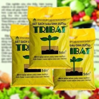 Đất Tribat trồng rau sạch, cây cảnh 5dm3 ( cân lẻ túi 2.5kg)