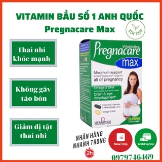 [HÀNG CHÍNH HÃNG] Vitamin tổng hợp Bà Bầu Pregnacare Max giúp bầu khỏe, không thiếu máu, đỡ nghén