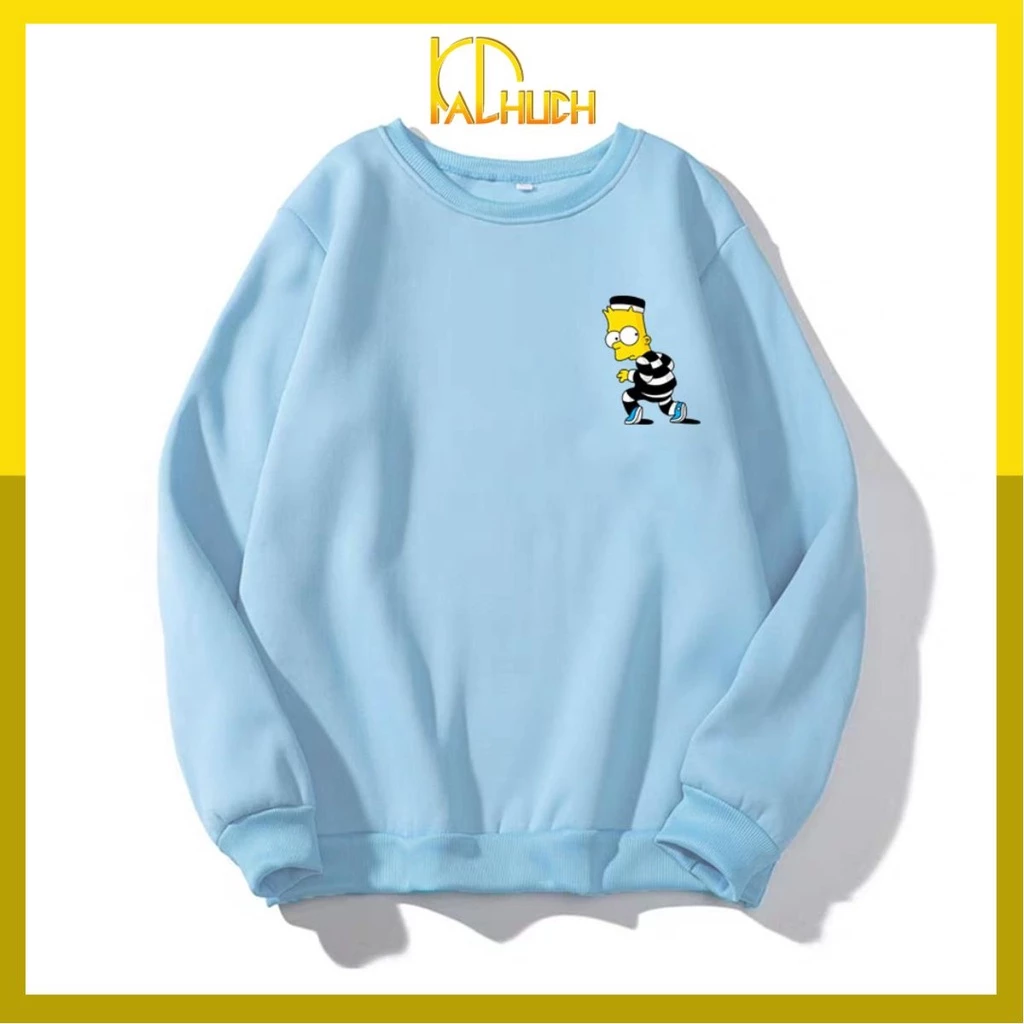 ÁO SWEATER UNISEX IN (NHIỀU MÀU) CHẤT LIỆU NỈ BÔNG SIZE TỪ 35-70kg