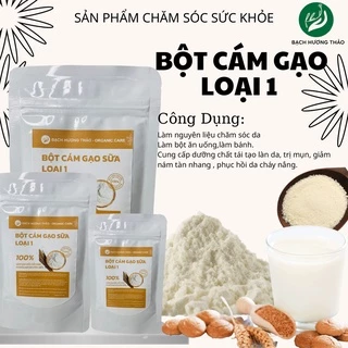 BỘT CÁM GẠO SỮA LOẠI 1 | Bột cám gạo nguyên chất đắp mặt nạ  dưỡng trắng da, mờ thâm n.ám | Bạch Hương Thảo