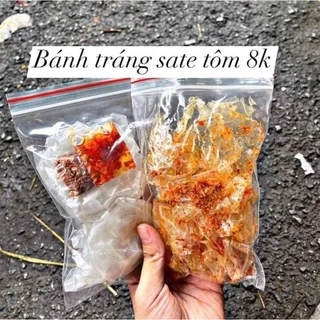 Bánh tráng sate muối tôm