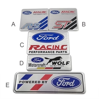 1 x Logo FORD Bằng Nhôm Dán Trang Trí Phía Sau Xe Hơi FORD RS ST Racing