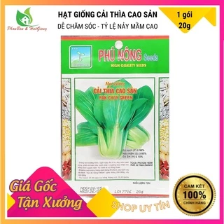 Hạt Giống Cải Thìa Cải Bẹ Lớn, Ngọt - Hạt Giống Cải Chíp Cao Sản - Phú Nông Seeds - Shop Phân Bón và Hạt Giống