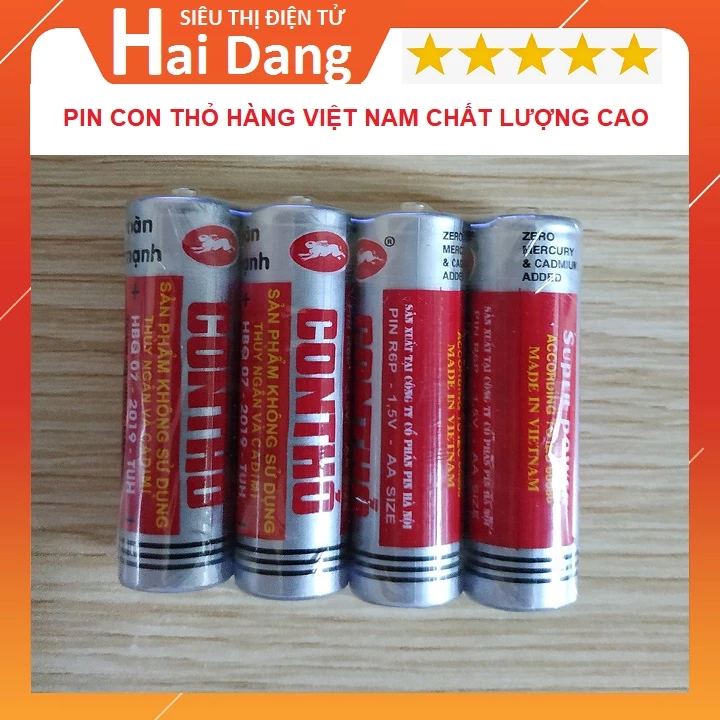 Pin Con Thỏ Vỉ 4 Viên - Pin Tiểu Loại To AA Và Loại Nhỏ AAA Dùng Cho Đồ Chơi Trẻ Em - Thiết Bị Điện Tử Gia Đình