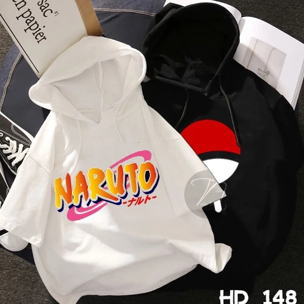 Áo Hoodie naruto Tay lỡ 🌺 FREESHIP 🌺 Áo anime uchiha naruto có đủ size in theo yêu cầu