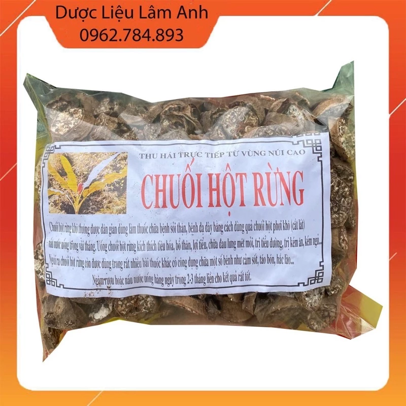 Chuối hột rừng khô thái lát 1kg