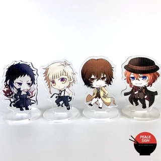 ( Mini ) Standee Bungou Stray Dogs VĂN HÀO LƯU LẠC Tượng Acrylic mô hình anime chibi trang trí trưng bày mô hình