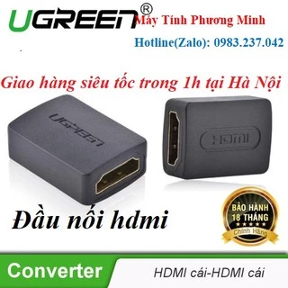 Đầu nối HDMI to HDMI 2 đầu cái Ugreen 20107 Hàng Chính Hãng bảo hành 18 tháng