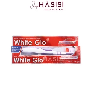 KEM ĐÁNH RĂNG WHITE GLO - Professional Choice 150g (đỏ)