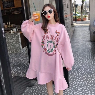 Áo sweater Dáng Rộng In Họa Tiết Thời Trang Thu Đông Hàn Quốc Cho Nữ