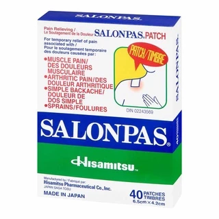 Salonpas ( Cao dán Salonpas )- hộp 10/ 20 /40 miếng