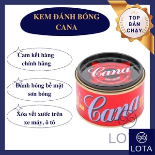 Cana chính hãng đánh bóng xe hũ nhỏ 100g dung dịch xóa vết xước đánh bat xe ô tô xe máy polish cream