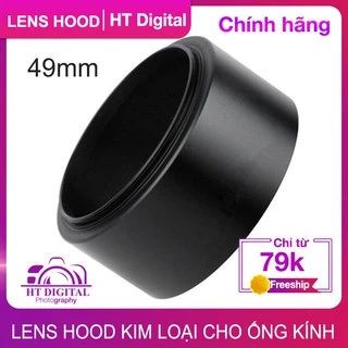 Lens Hood Vặn Răng 49mm - Loa Che Nắng Cho Ống Kính