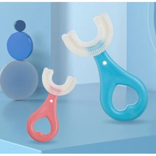 Bàn chải đánh răng hình chữ U mềm mại an toàn dành cho bé 2-12 tuổi