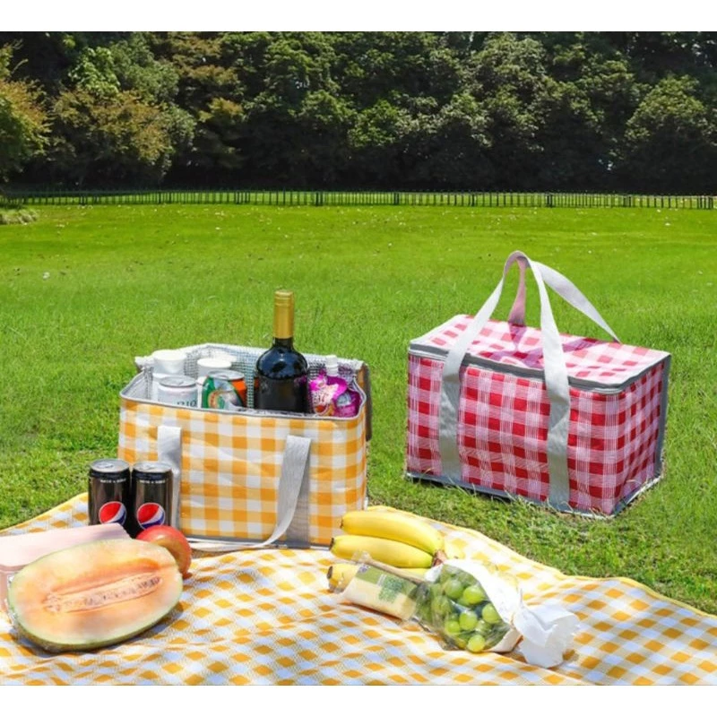 Giỏ vải đựng đồ đi picnic, dã ngoại ngoài trời giữ nhiệt chất liệu oxford chống nước