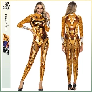 Trang Phục Hóa Trang Nhân Vật Nữ Anh Hùng 3D Phong Cách Âu Mỹ Cho Lễ Halloween