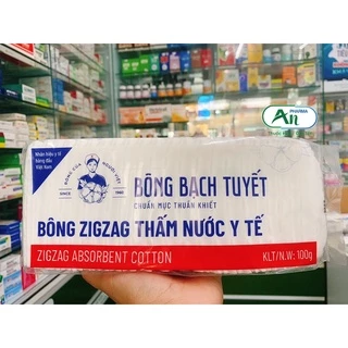 Bông Y tế cắt sẵn Zigzag Bạch Tuyết